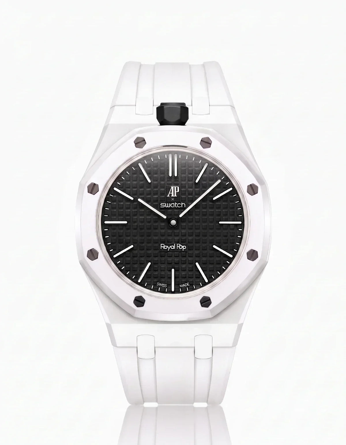 Silikonarmband & Gehäuse Royal Pop Ocho Negro (Farben anpassbar)