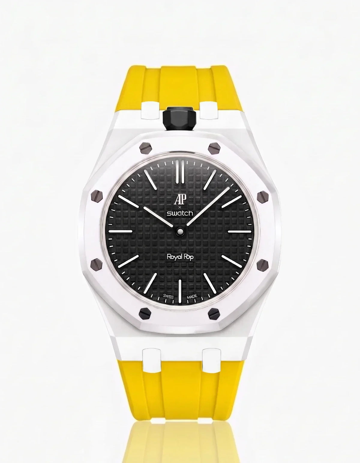 Silikonarmband & Gehäuse Royal Pop Ocho Negro (Farben anpassbar)