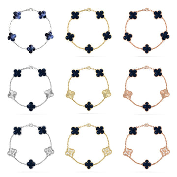 [Elowen jewelsry ]CLOVER 5 MOTIF PIETERSITE BRACELET COLLECTION