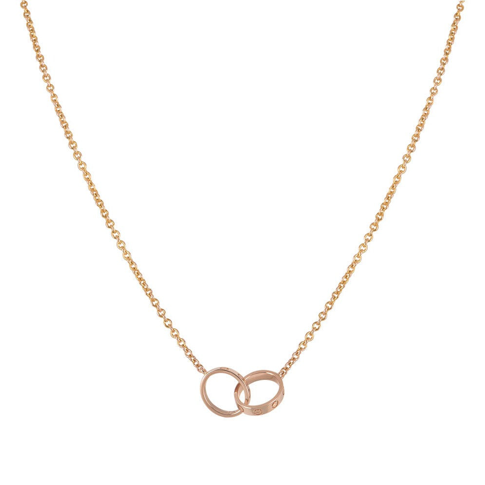 {
  "Elowen jewelsry": "Elowen ジュエリー",
  "LOVE NECKLACE DOUBLE RING PINK GOLD": "LOVEネックレス ダブルリング ピンクゴールド"
}