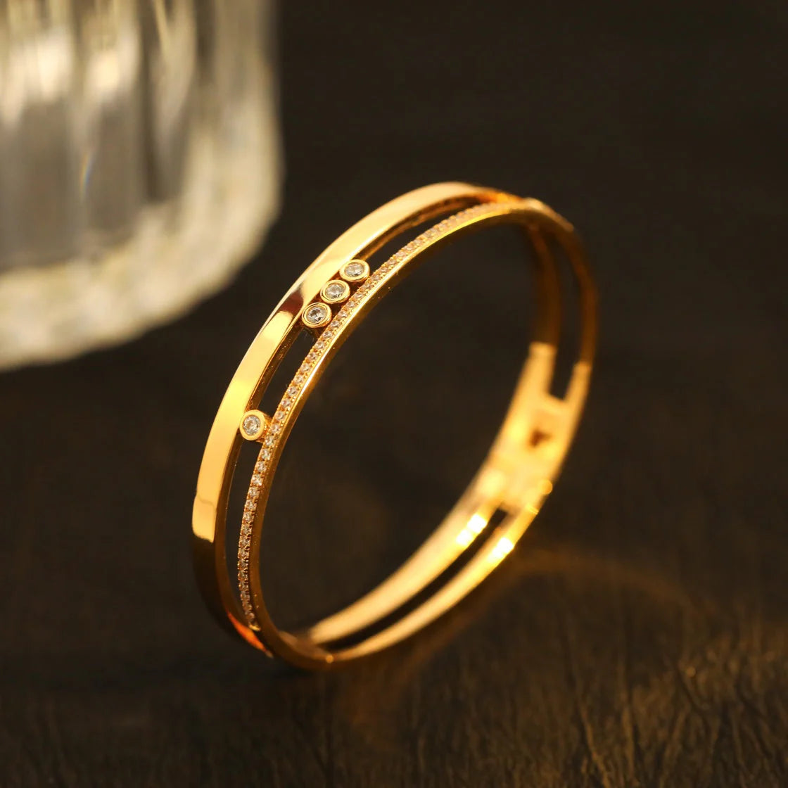 [Elowen jewelsry]Move Romane Diamond Bangle Bracelet