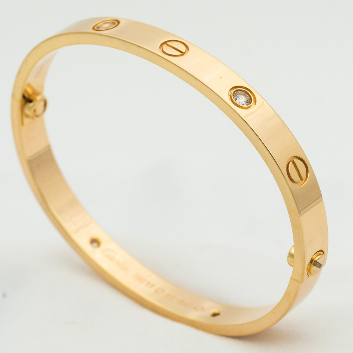 [Elowen jewelsry ]LOVE BRACELET 6.1MM 4 DIAMONDS