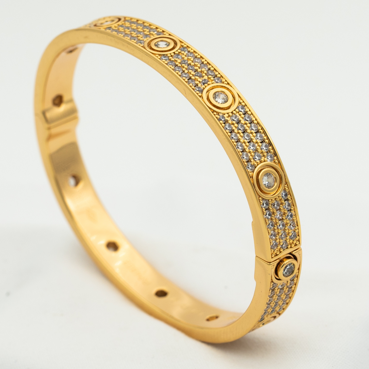 [Elowen jewelsry ]LOVE BRACELET 6.1MM DIAMOND-PAVED 10 BIG DIAMONDS