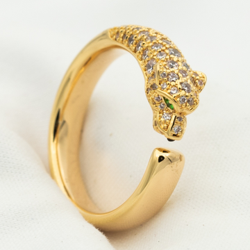 [Elowen Schmuck] PANTHÈRE RING DIAMANT 7,3 MM