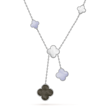 {
  "Elowen jewelsry": "Elowen ジュエリー",
  "CLOVER MOP CHALCEDONY NECKLACE SILVER 6 MOTIF": "クローバー マザーオブパール カルセドニー ネックレス シルバー 6モチーフ"
}