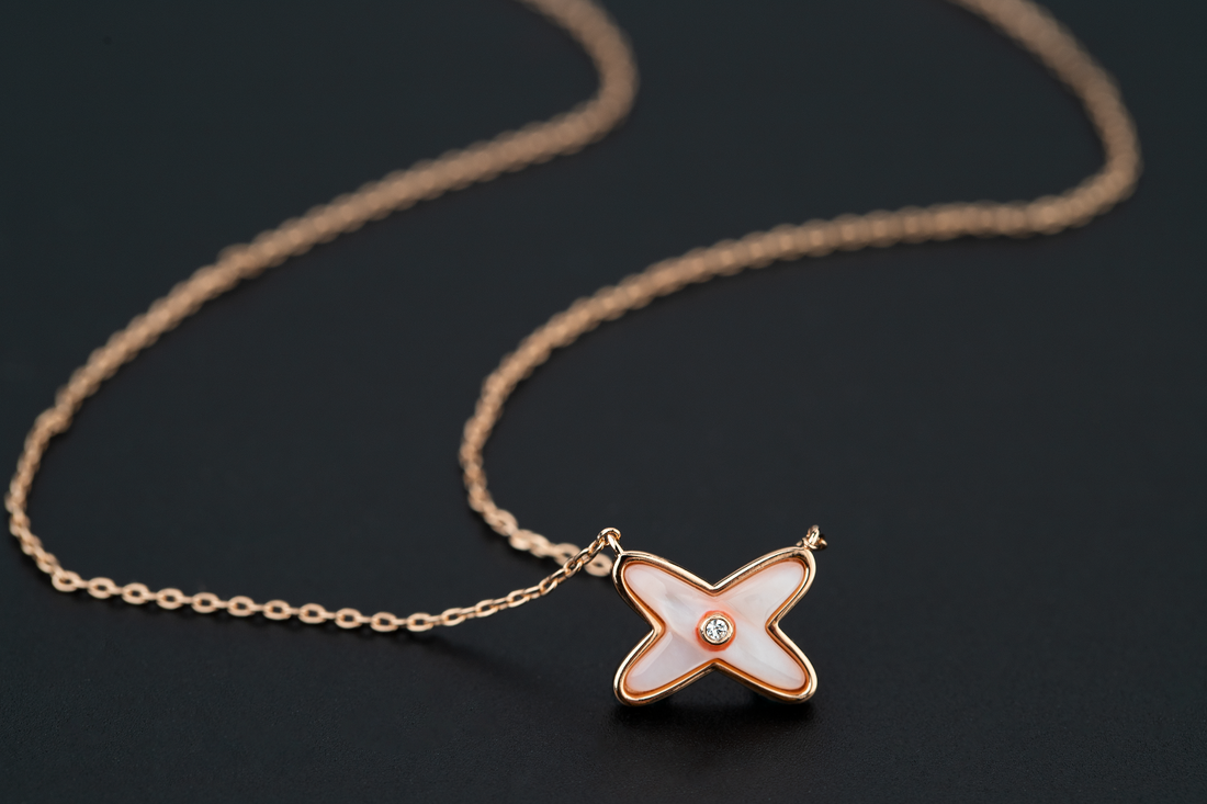 [Elowen jewelsry ]JEUX DE NECKLACE 1 DIAMOND