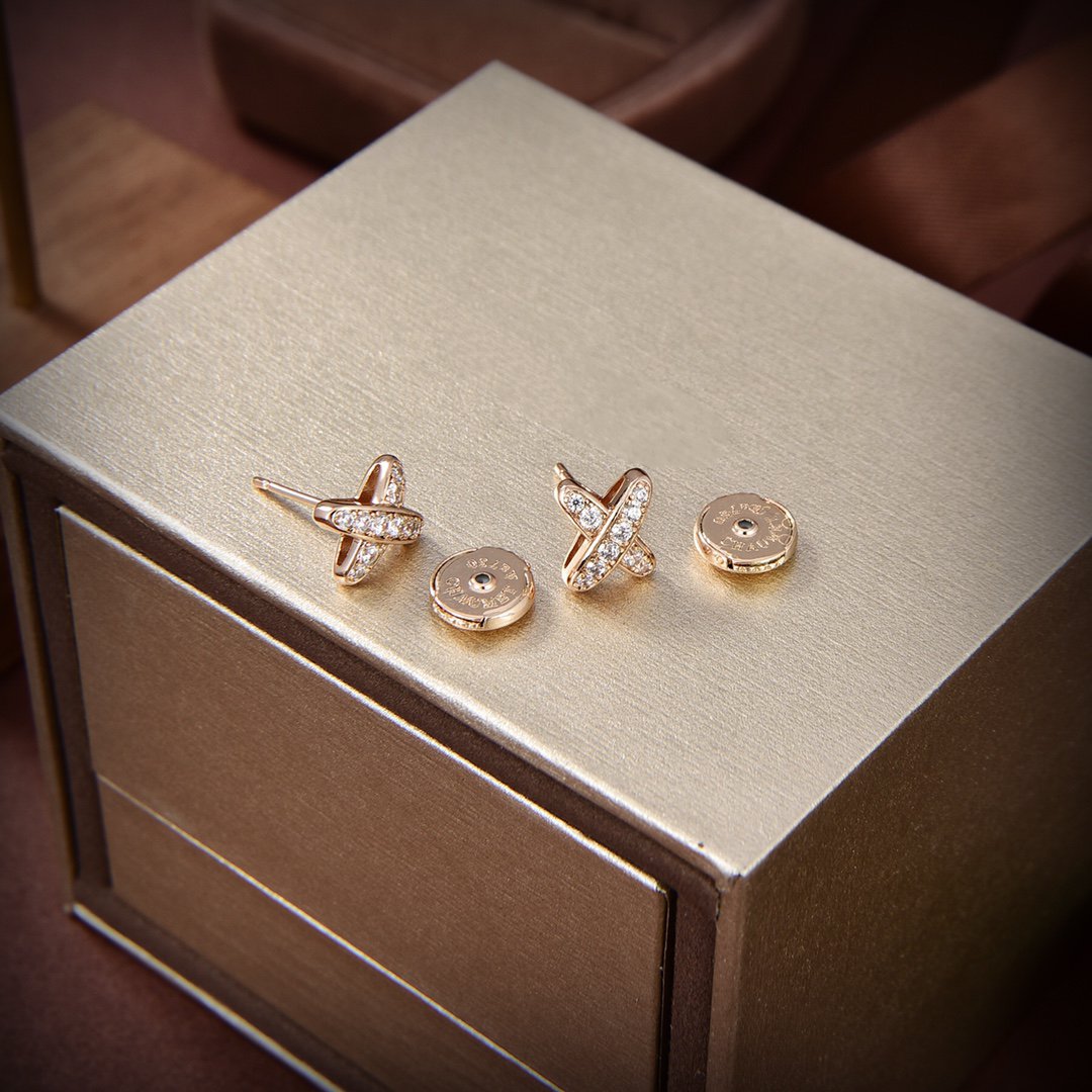 [Elowen jewelsry ]JEUX DE GOLD DIAMOND EARRINGS
