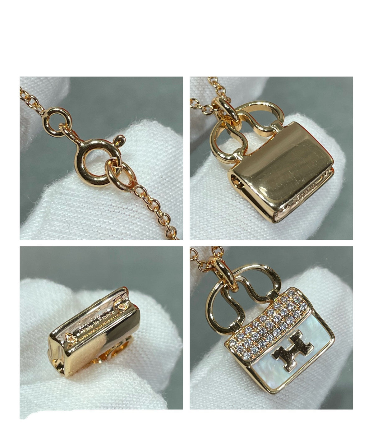 [Elowen jewelsry ]H CIRCE MOISSANITE PENDANT NECKLACE GOLD