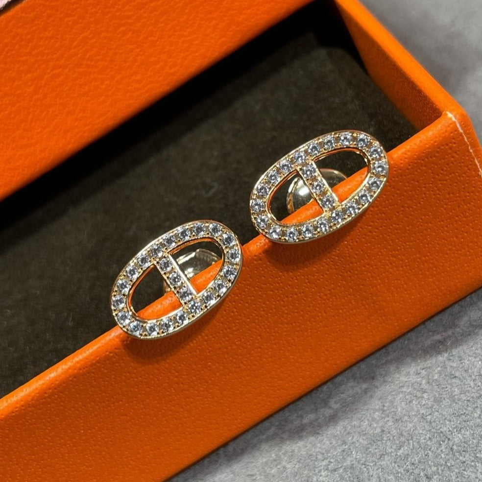 [Elowen Schmuck] HM VOLLBESATZTE DIAMANT-SCHWEINE-NASENSTECKER