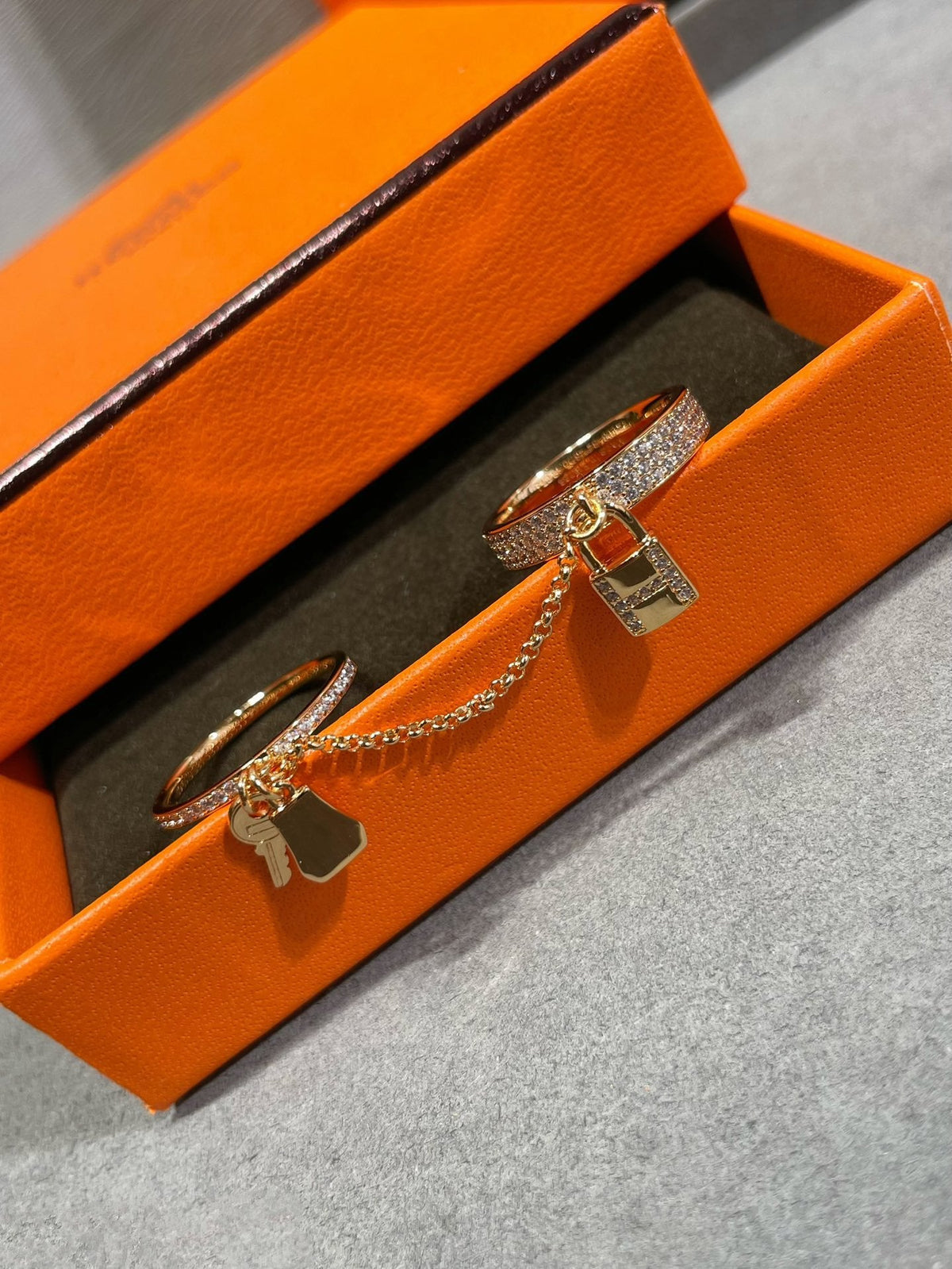 [Elowen Schmuck]HM KELLY CLOCHETTE DOPPELRING MIT DIAMANTEN