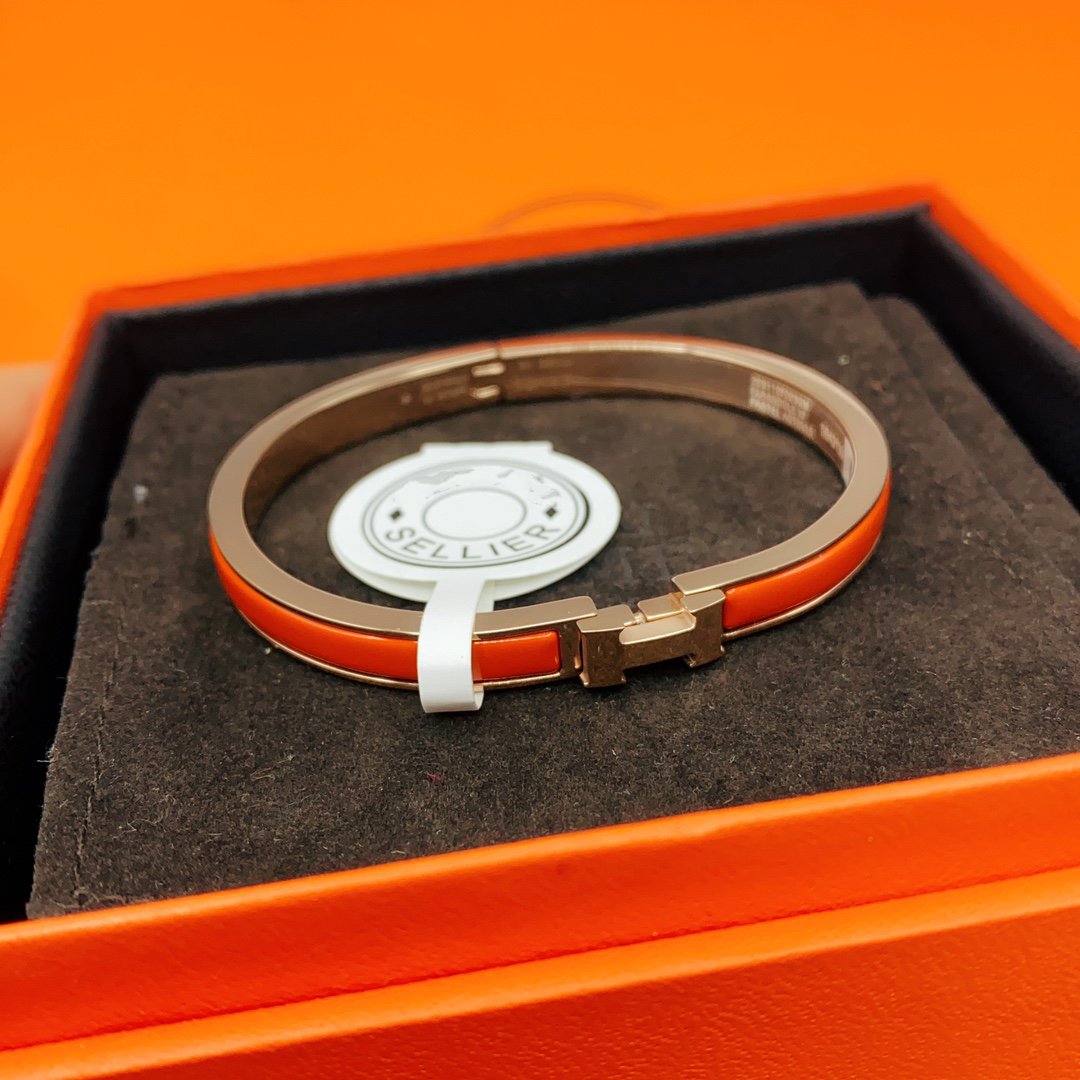 [Elowen jewelsry ]クラシック HM クリック レッド 8MM エナメルブレスレット