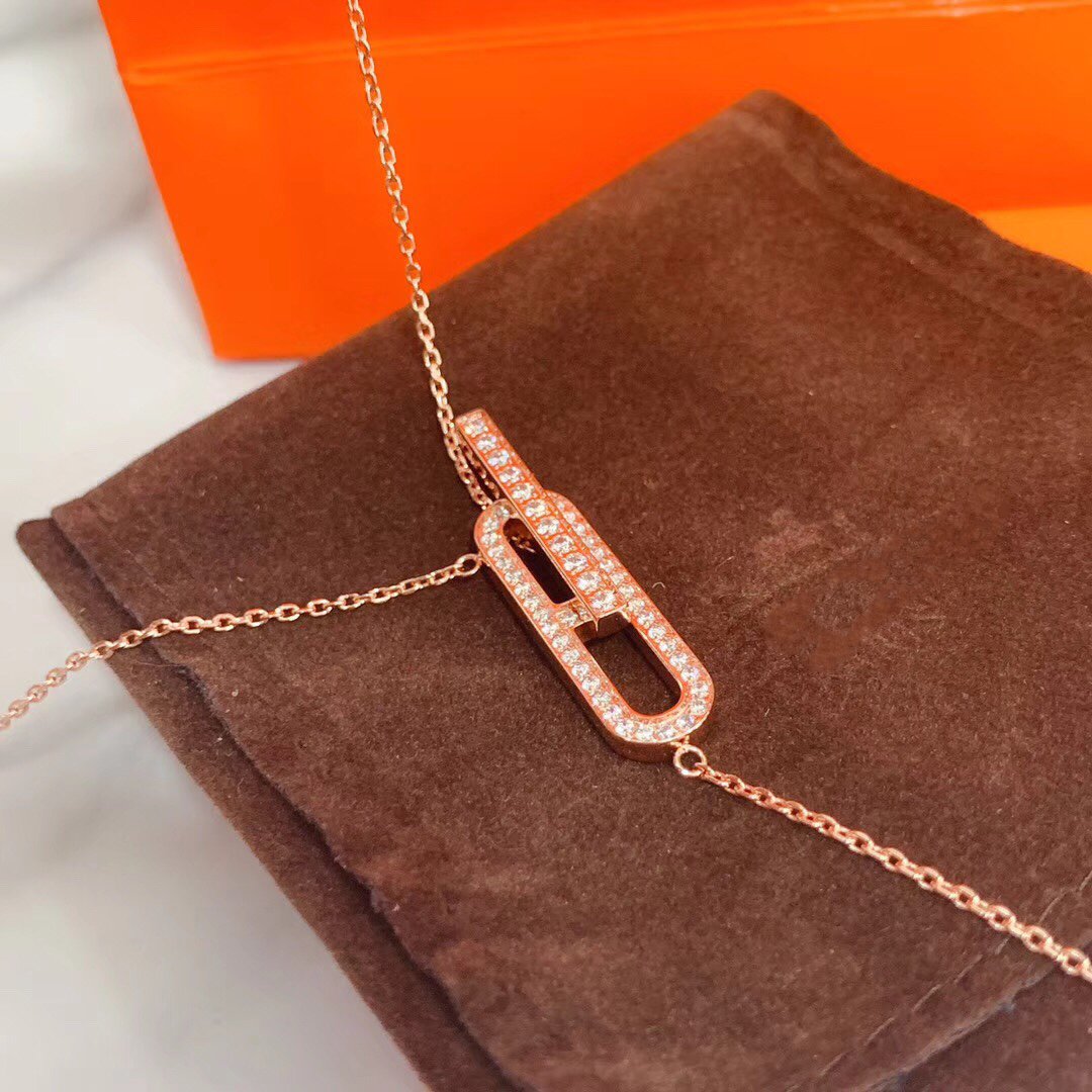 [Elowen Schmuck]HM HALSKETTE PLATIN ROSÉGOLD DIAMANT