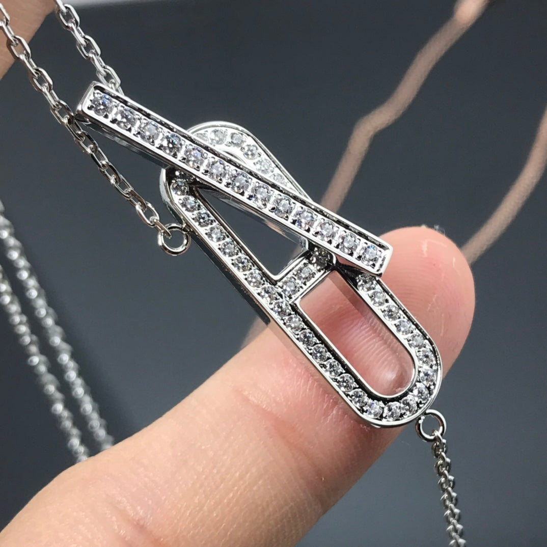 [Elowen Schmuck]HM HALSKETTE PLATIN ROSÉGOLD DIAMANT