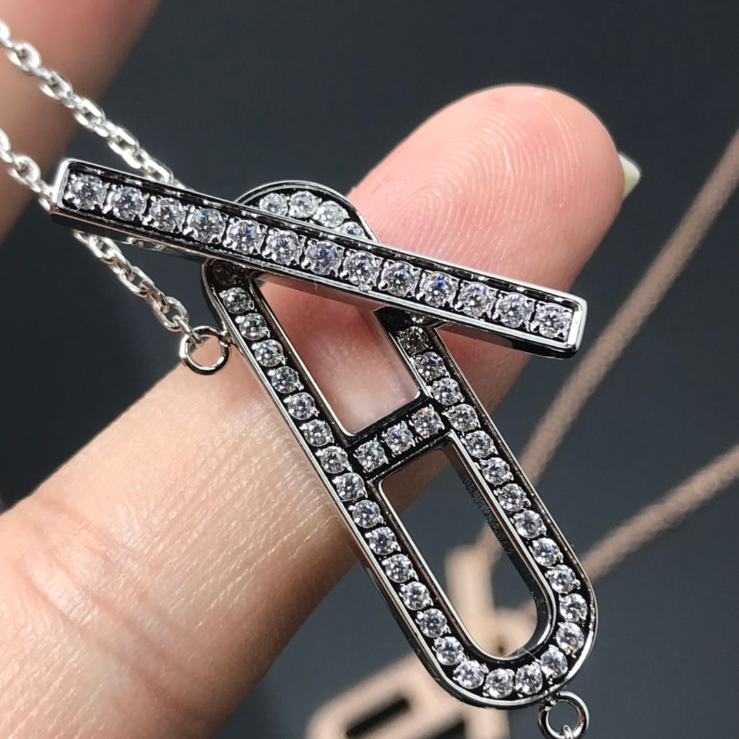 [Elowen Schmuck]HM HALSKETTE PLATIN ROSÉGOLD DIAMANT