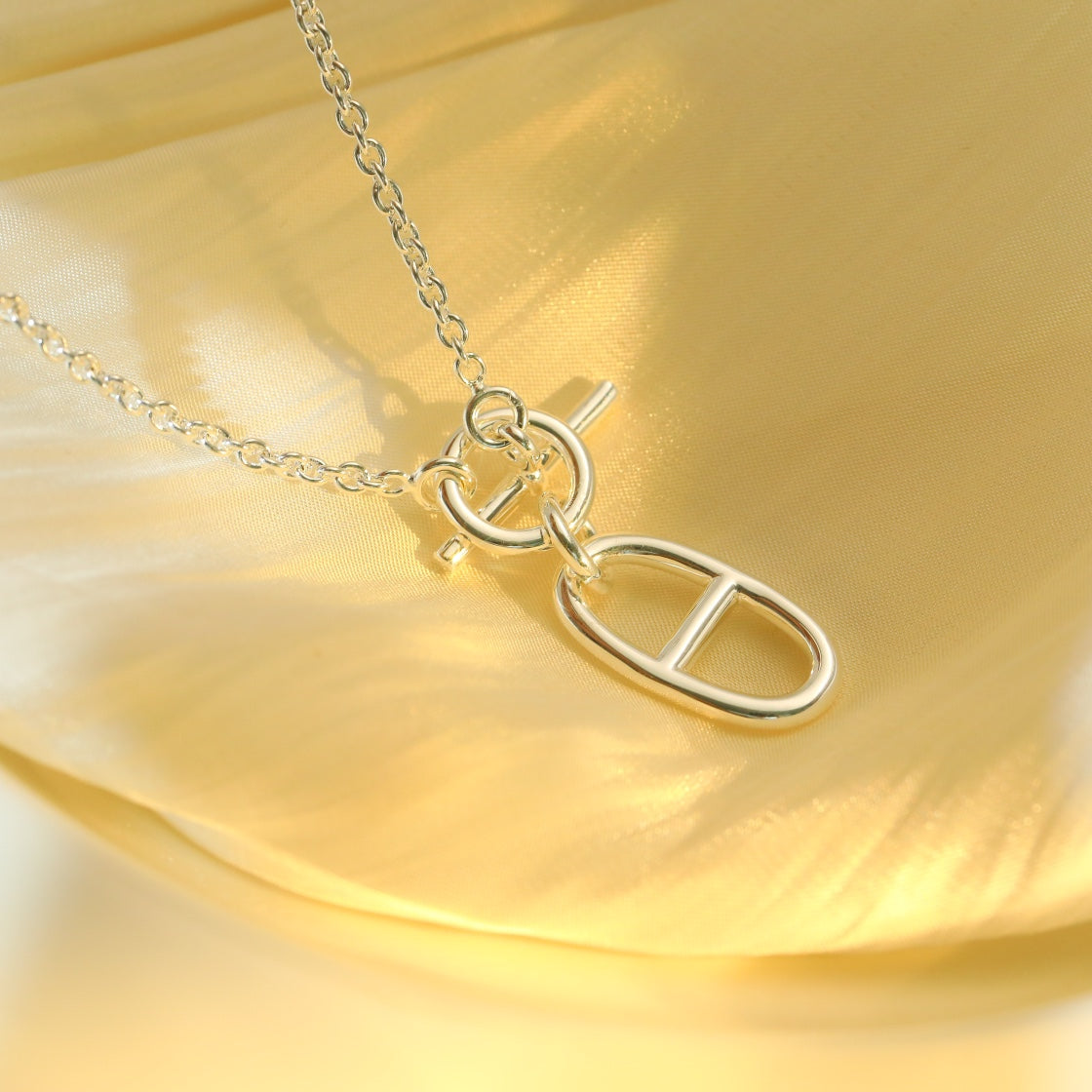 [Elowen Schmuck]HM CHAINE D'ANCRE HALSKETTE MIT ANKER-ANHÄNGER AUS STERLINGSILBER