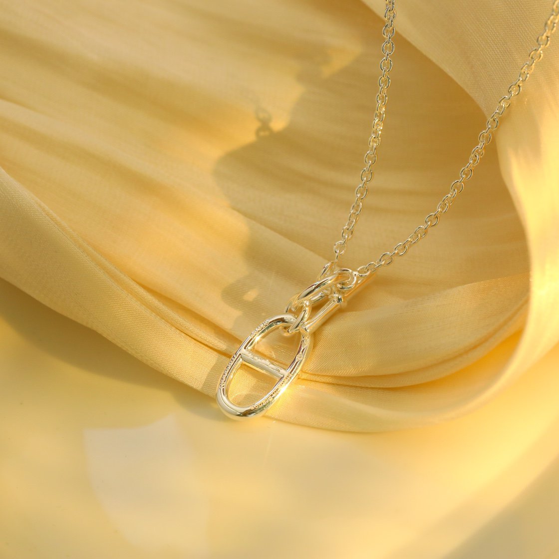 [Elowen Schmuck]HM CHAINE D'ANCRE HALSKETTE MIT ANKER-ANHÄNGER AUS STERLINGSILBER