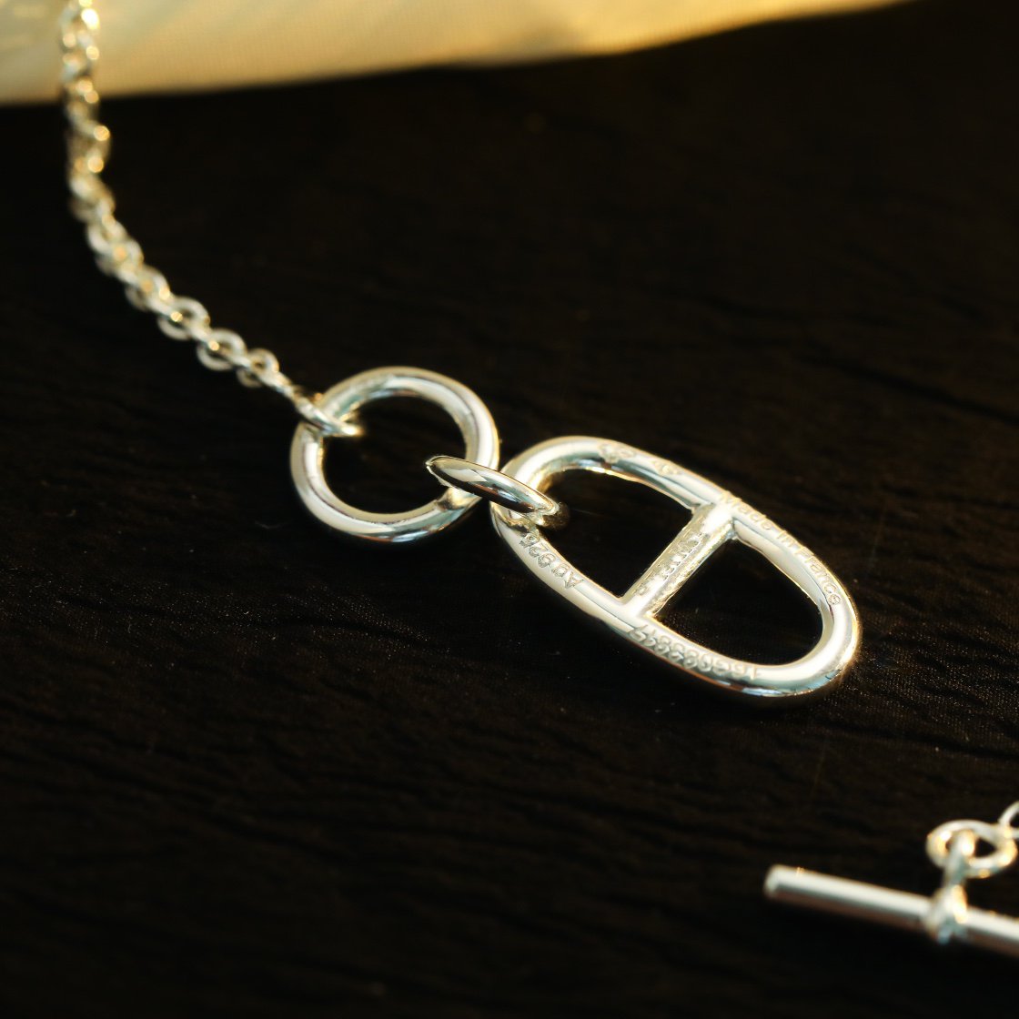 [Elowen Schmuck]HM CHAINE D'ANCRE HALSKETTE MIT ANKER-ANHÄNGER AUS STERLINGSILBER