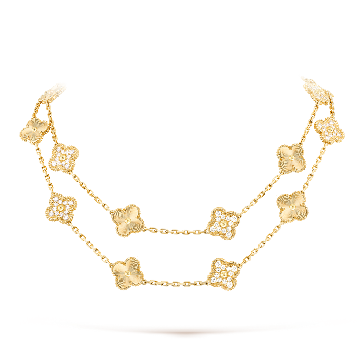 {
  "Elowen jewelsry": "Elowen Schmuck",
  "CLOVER 20 MOTIFS LASER DIAMOND NECKLACE": "KLEEBLATT 20 MOTIVE LASER-DIAMANT-HALSKETTE"
}