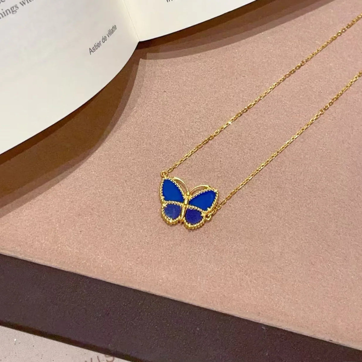 [Elowen jewelry] 2026年新作 ラッキーバタフライ 1モチーフ ネックレス