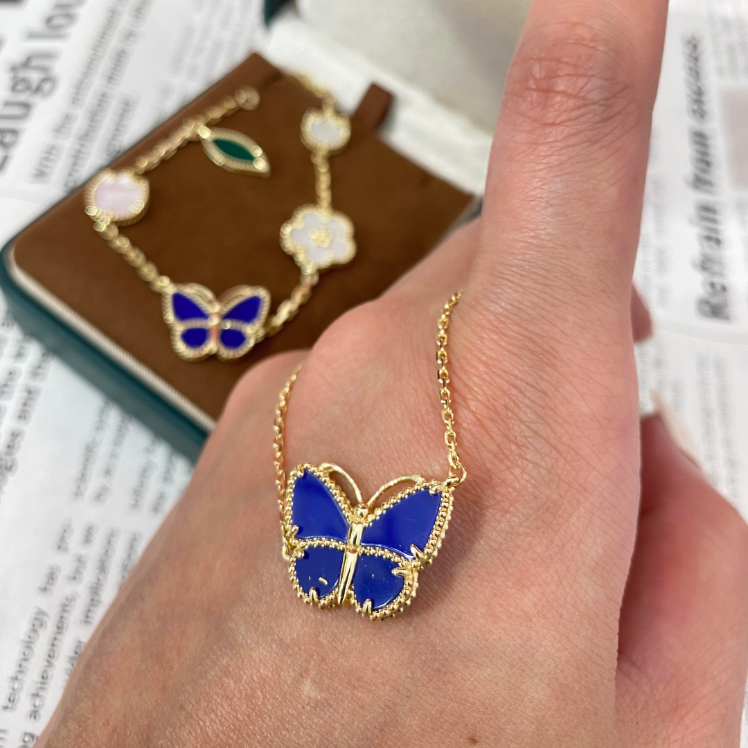 [Elowen jewelry] 2026年新作 ラッキーバタフライ 1モチーフ ネックレス