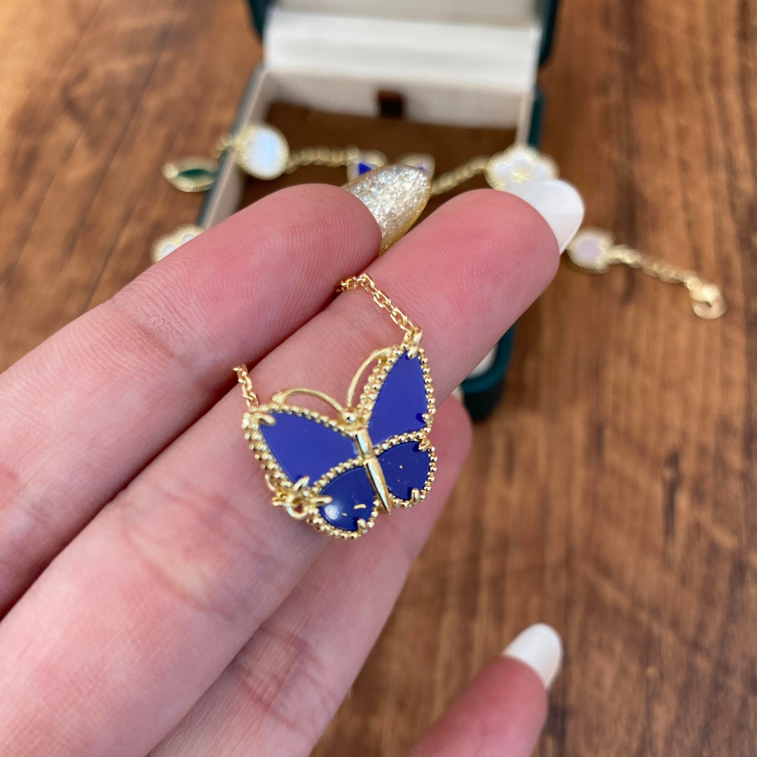 [Elowen jewelry] 2026年新作 ラッキーバタフライ 1モチーフ ネックレス