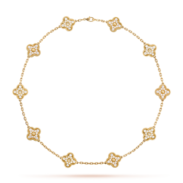{
  "Elowen jewelsry": "Elowen Schmuck",
  "CLOVER 10 MOTIFS DIAMOND NECKLACE": "KLEEBLATT-HALSKETTE MIT 10 MOTIVEN UND DIAMANTEN"
}