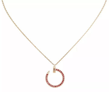 [Elowen jewelsry ]JUSTE HALSKETTE GOLD ROT DIAMANTEN