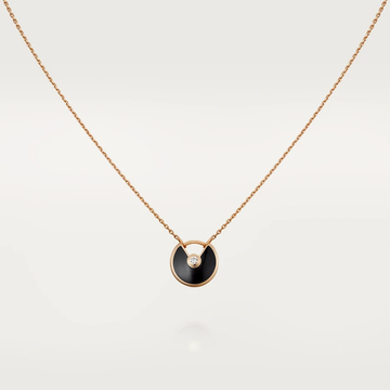 [Elowen Schmuck] AMULETTE ROSÉGOLD ONYX HALSKETTE