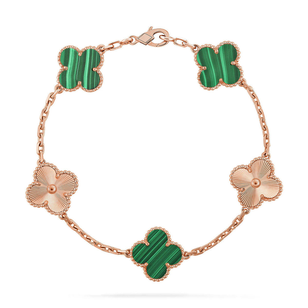 [Elowen Schmuck] CLOVER 5-MOTIV MALACHIT-ARMBAND KOLLEKTION