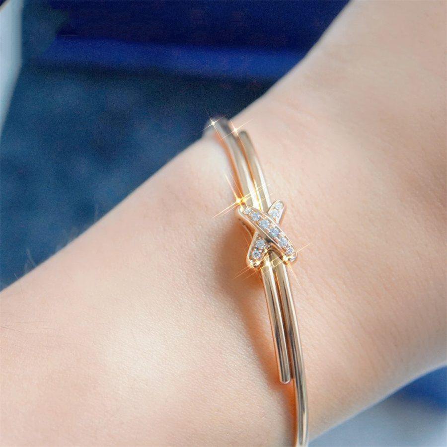 [Elowen jewelsry ]ARMBAND-SET ROSÉGOLD DIAMANTEN