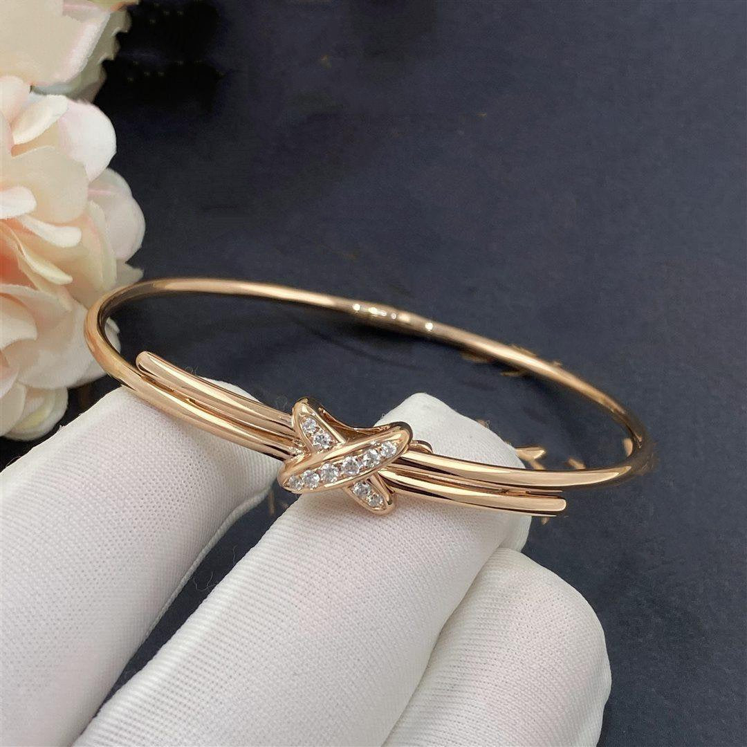 [Elowen jewelsry ]ARMBAND-SET ROSÉGOLD DIAMANTEN