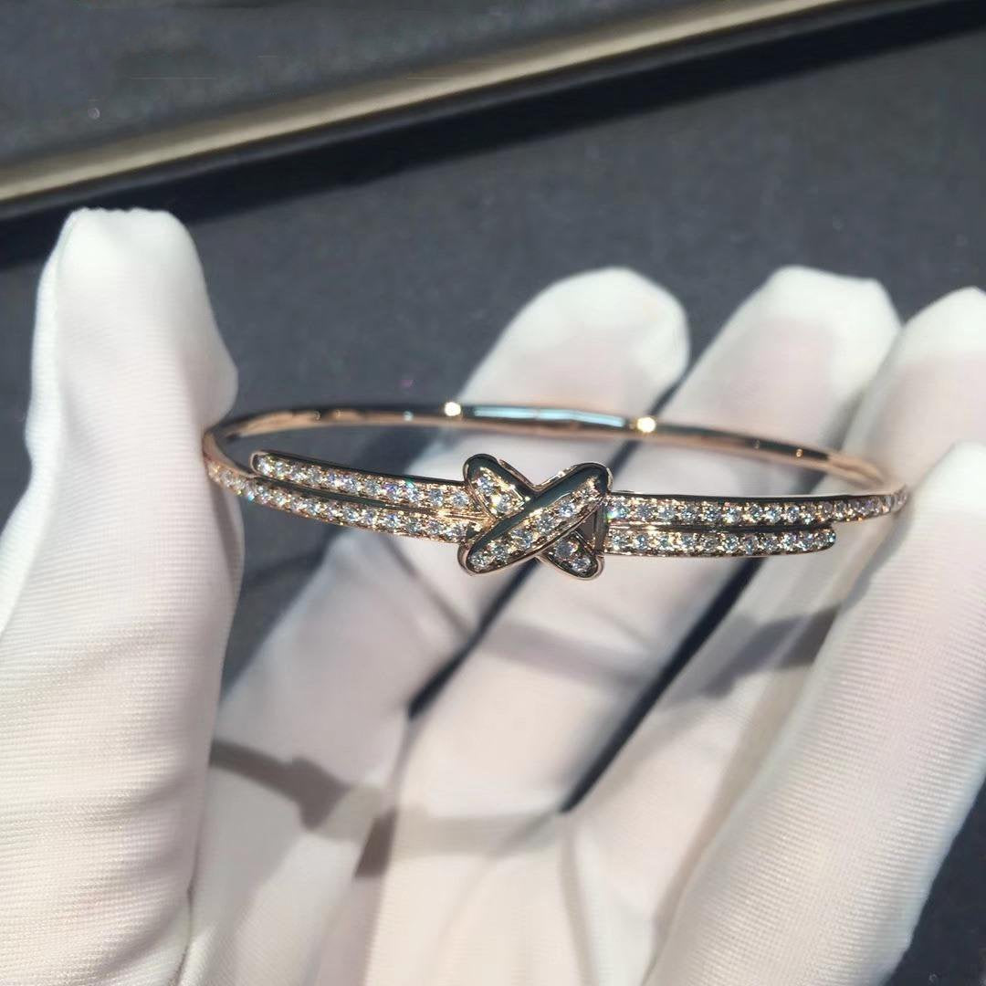 [Elowen jewelsry ]JEUX DE BRACELET DIAMONDS PINK GOLD
