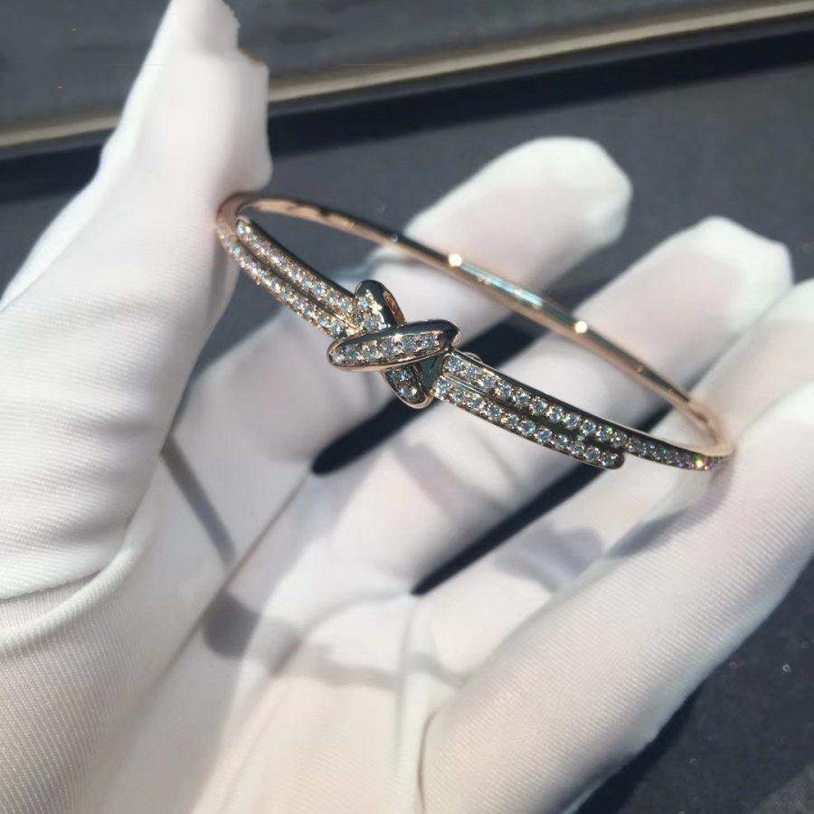 [Elowen jewelsry ]JEUX DE BRACELET DIAMONDS PINK GOLD