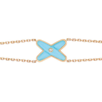 [Elowen jewelsry ]JEUX ARMBAND TÜRKIS ROSÉGOLD 1 DIAMANT
