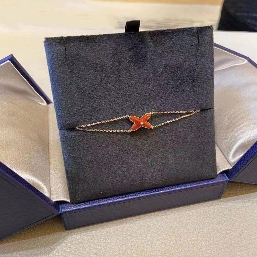 [Elowen jewelsry ]JEUX BRACELET CARNELIAN PINK GOLD 1 DIAMOND