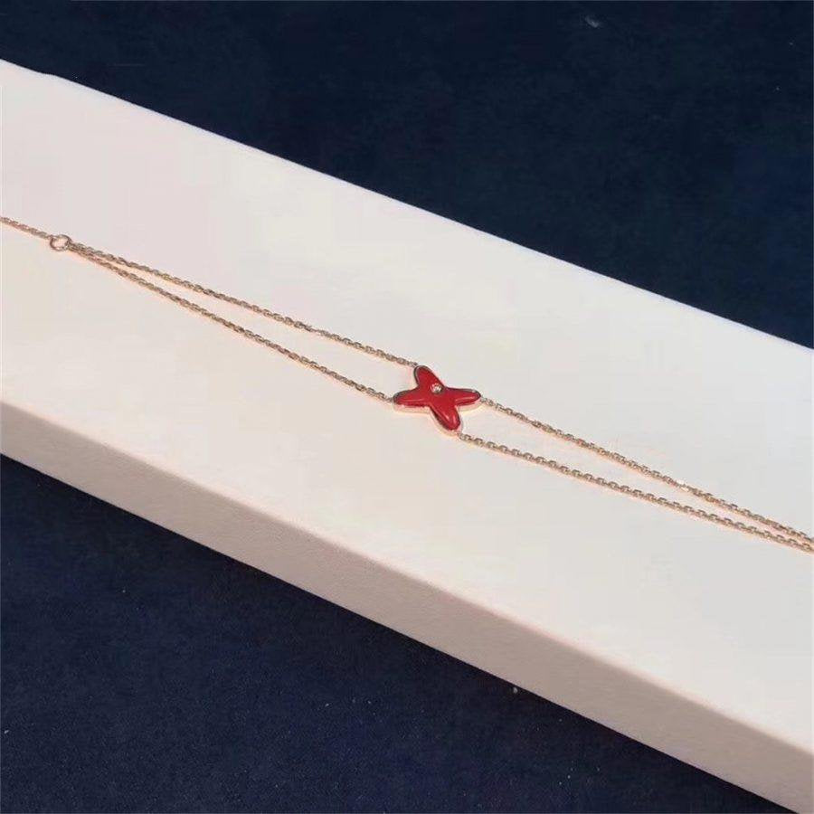 [Elowen jewelsry ]JEUX BRACELET CARNELIAN PINK GOLD 1 DIAMOND