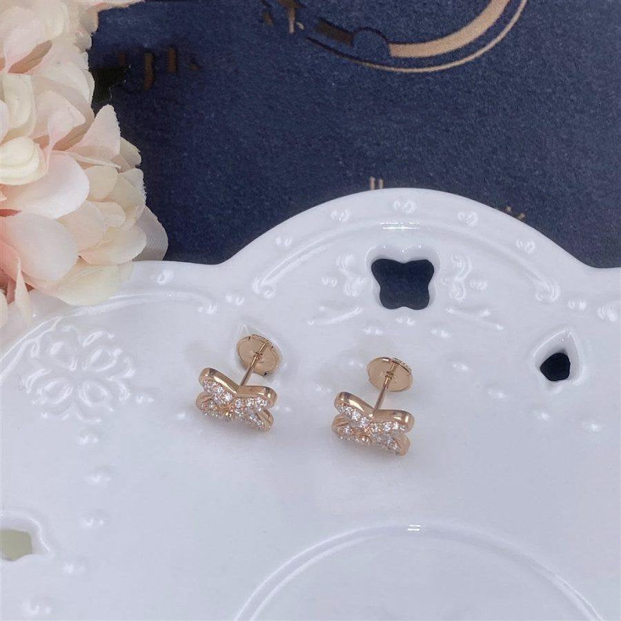 [Elowen jewelsry ]JEUX DE PINK GOLD DIAMOND EARRINGS