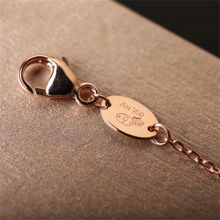 [Elowen jewelsry ]Hollow Design Four-Leaf Clover Flower Shape Bracelet