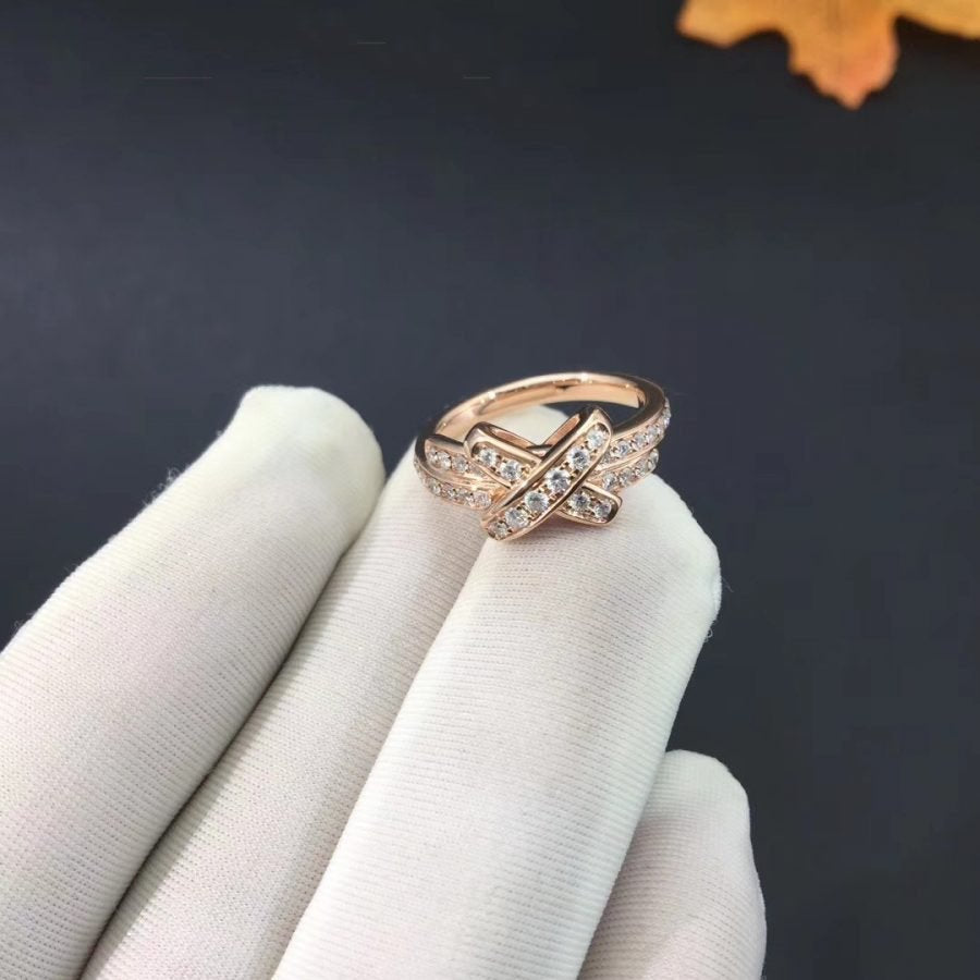 [Elowen jewelsry ]JEUX DE RING PINK GOLD DIAMOND