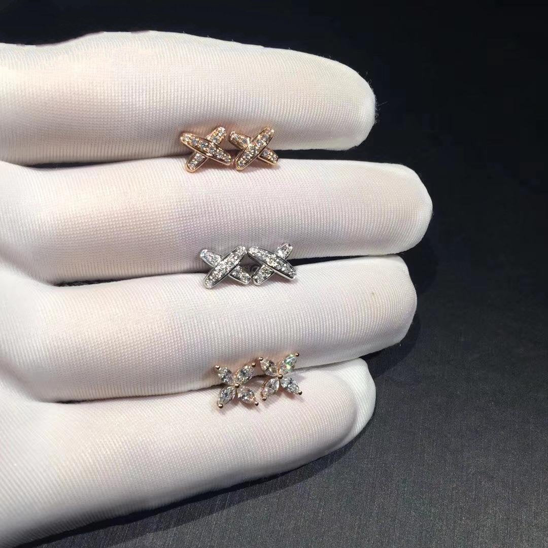 [Elowen jewelsry ]JEUX DE DIAMOND EARRINGS