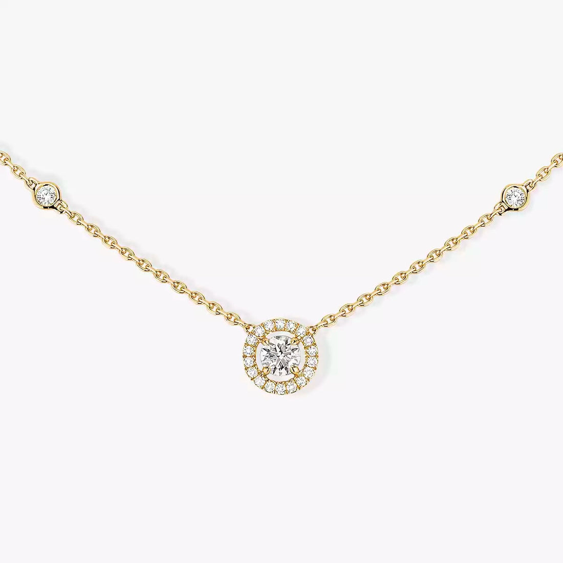 [Elowen jewelsry]Diamond Necklace 0,20ct Brilliant Shape Joy