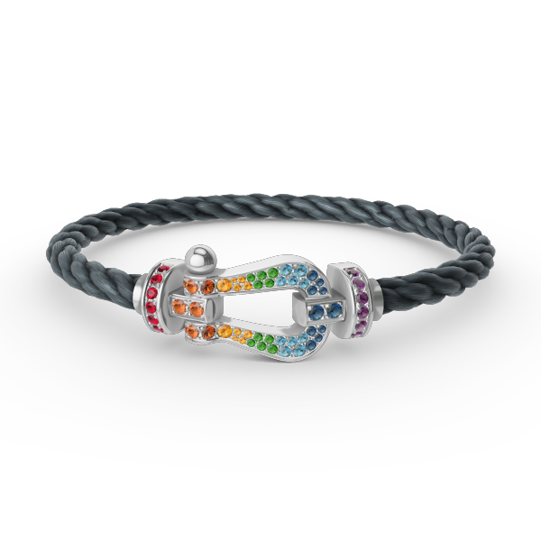 {
  "Elowen jewelsry": "Elowen ジュエリー",
  "FORC LARGE HORSESHOE COLORED DIAMOND BRACELET SILVER": "FORC ラージ ホースシュー カラードダイヤモンド ブレスレット シルバー"
}