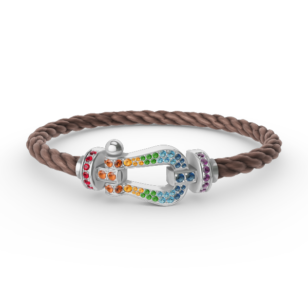 {
  "Elowen jewelsry": "Elowen ジュエリー",
  "FORC LARGE HORSESHOE COLORED DIAMOND BRACELET SILVER": "FORC ラージ ホースシュー カラードダイヤモンド ブレスレット シルバー"
}