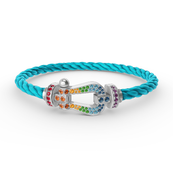 {
  "Elowen jewelsry": "Elowen ジュエリー",
  "FORC LARGE HORSESHOE COLORED DIAMOND BRACELET SILVER": "FORC ラージ ホースシュー カラードダイヤモンド ブレスレット シルバー"
}