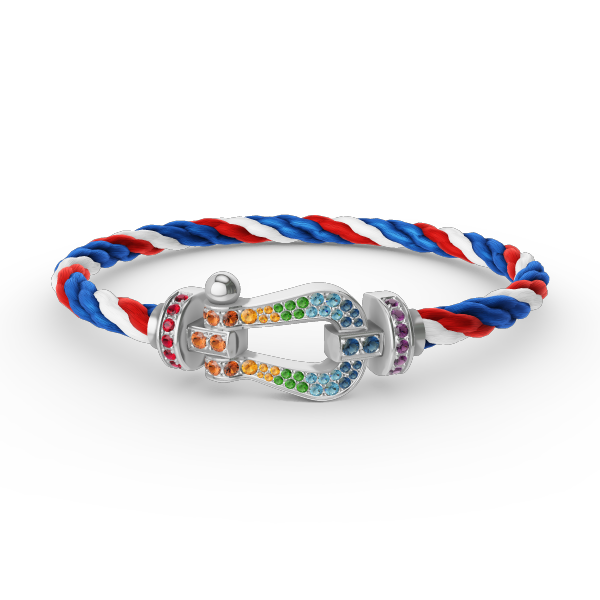 {
  "Elowen jewelsry": "Elowen ジュエリー",
  "FORC LARGE HORSESHOE COLORED DIAMOND BRACELET SILVER": "FORC ラージ ホースシュー カラードダイヤモンド ブレスレット シルバー"
}