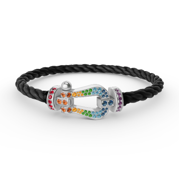 {
  "Elowen jewelsry": "Elowen ジュエリー",
  "FORC LARGE HORSESHOE COLORED DIAMOND BRACELET SILVER": "FORC ラージ ホースシュー カラードダイヤモンド ブレスレット シルバー"
}