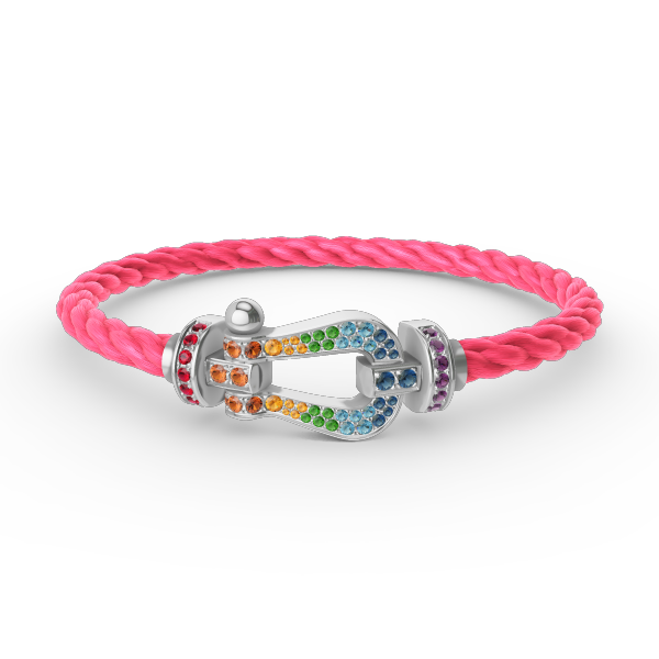 {
  "Elowen jewelsry": "Elowen ジュエリー",
  "FORC LARGE HORSESHOE COLORED DIAMOND BRACELET SILVER": "FORC ラージ ホースシュー カラードダイヤモンド ブレスレット シルバー"
}