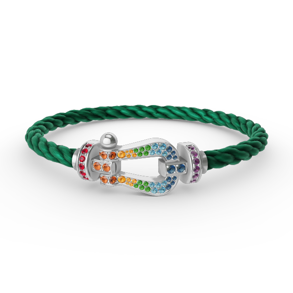 {
  "Elowen jewelsry": "Elowen ジュエリー",
  "FORC LARGE HORSESHOE COLORED DIAMOND BRACELET SILVER": "FORC ラージ ホースシュー カラードダイヤモンド ブレスレット シルバー"
}
