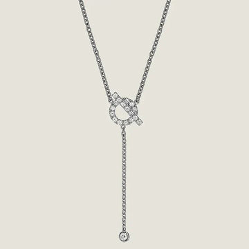 [Elowen jewelsry ]FINESSE SILVER DIAMOND NECKLACE