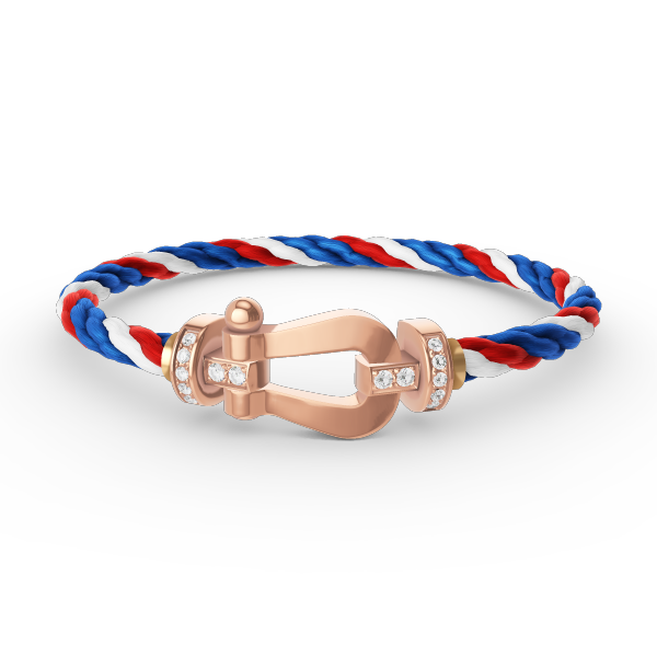[Elowen jewelsry ]FORCE LARGE HORSESHOE HALF DIAMOND BRACELET ROSE GOLD